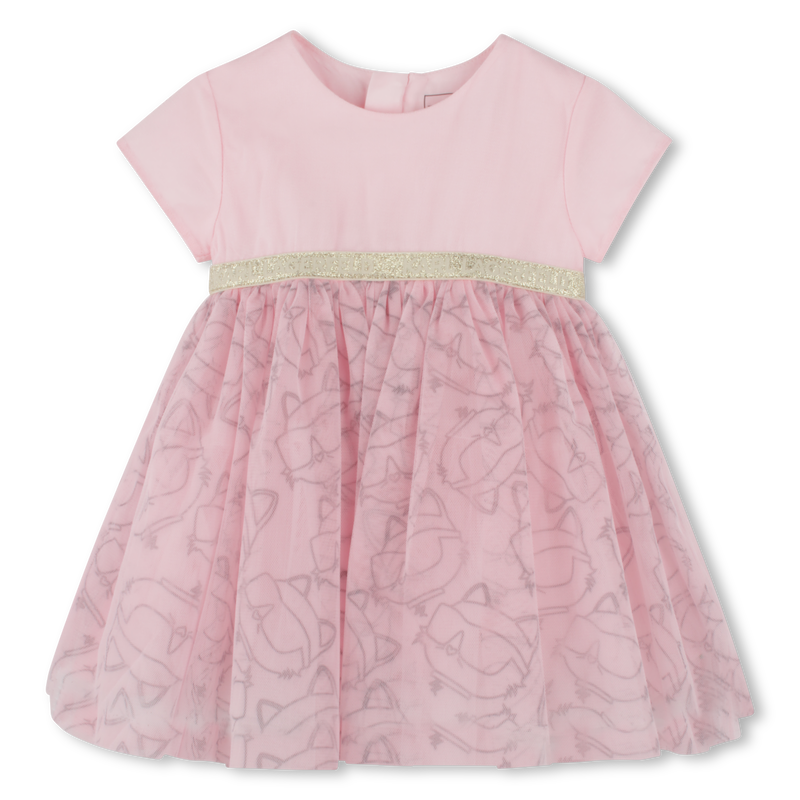 Formal dress with print KARL LAGERFELD KIDS 
                        GIRL