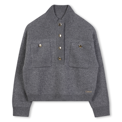 Knitted high-neck sweater CHLOE GIRL