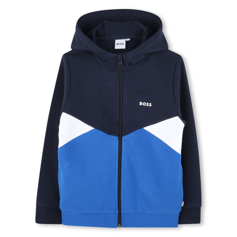 Hooded zip-up cardigan BOSS 
                        BOY