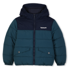 Two-tone down jacket, DARK SEA, hi-res