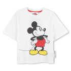 Mickey cotton T-shirt, WHITE, hi-res