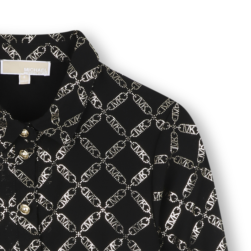 Long-sleeved polyester dress MICHAEL KORS 
                        GIRL