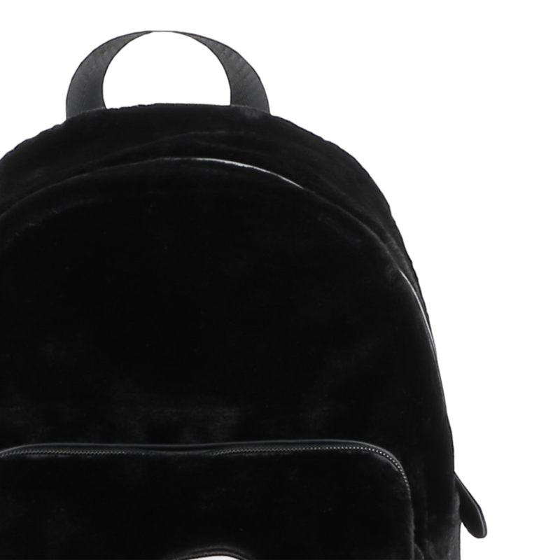 Small backpack made of fluffy fleece KARL LAGERFELD KIDS 
                        GIRL