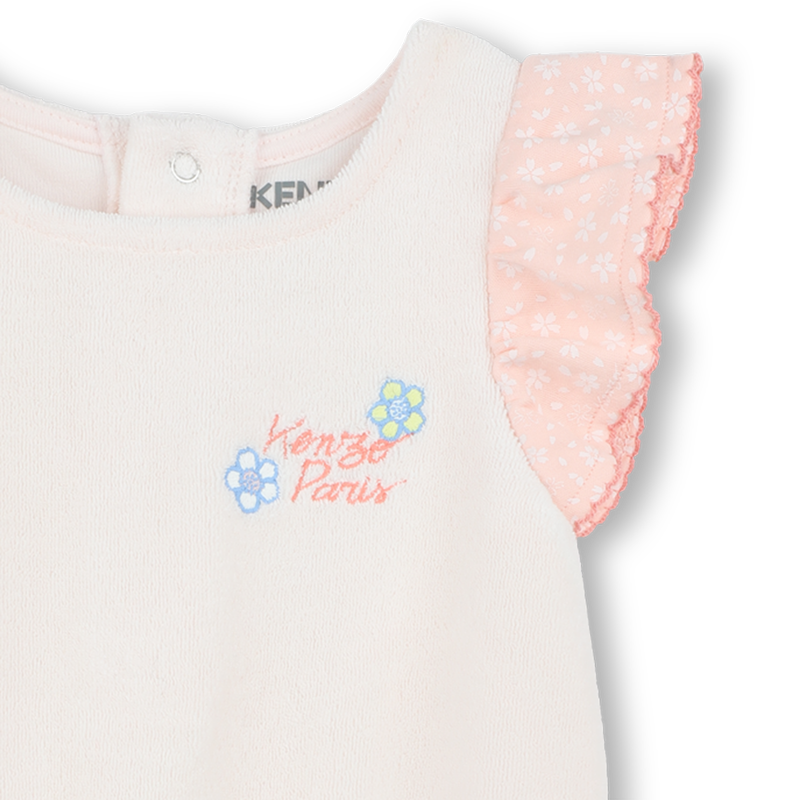 Terry cloth playsuit KENZO KIDS 
                        GIRL