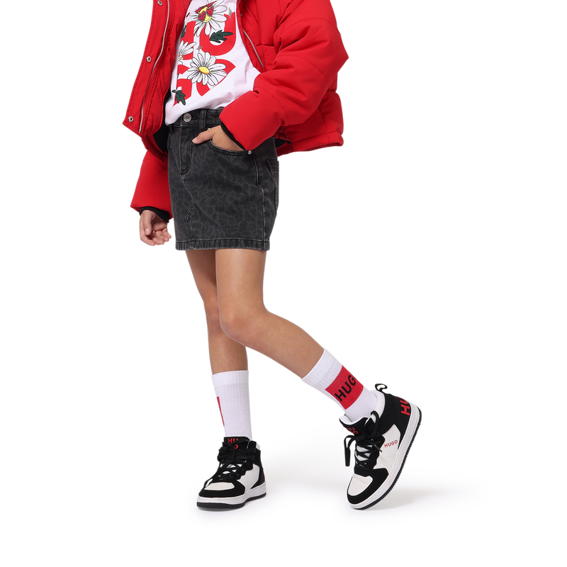 Novelty Patch T-Shirt HUGO 
                        GIRL