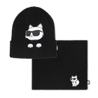 Hat and neck warmer set KARL LAGERFELD KIDS 
                    GIRL