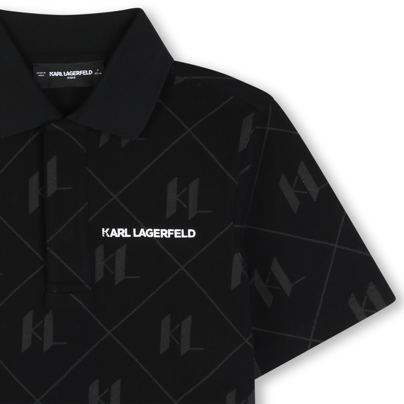 Short sleeve polo KARL LAGERFELD KIDS 
                        BOY