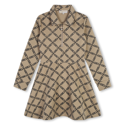 Long-sleeved zip-up dress MICHAEL KORS GIRL