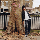 Zip-up printed logo sweatshirt HUGO 
                    GIRL