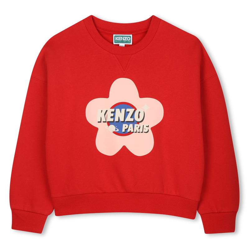Unbrushed fleece sweatshirt KENZO KIDS 
                        GIRL