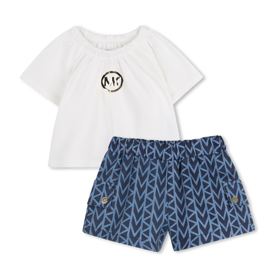 SHORTS AND T-SHIRT SET MICHAEL KORS GIRL