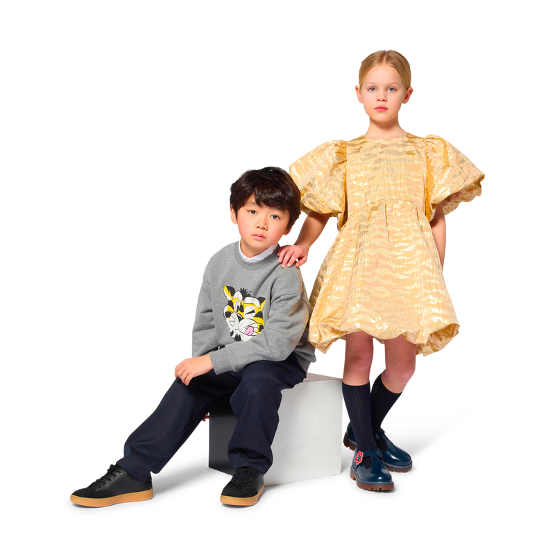 Ceremony dress and scrunchie KENZO KIDS 
                        GIRL