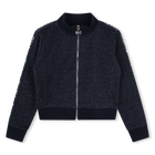 Glittery fleece cardigan MICHAEL KORS 
                    GIRL