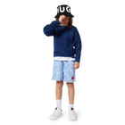 Denim-effect running shorts HUGO 
                    BOY