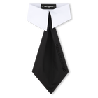 Cotton two-tone tie KARL LAGERFELD KIDS 
                    GIRL