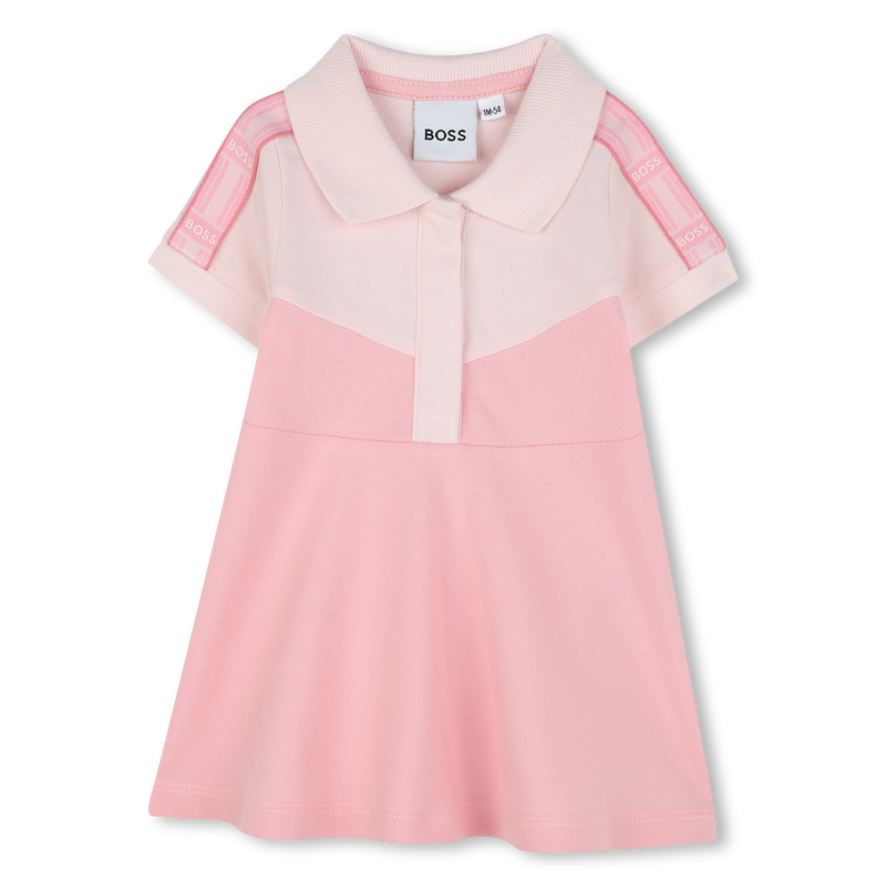 Polo-neck dress with panels BOSS 
                        GIRL