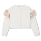 Knit cardigan, IVORY, hi-res