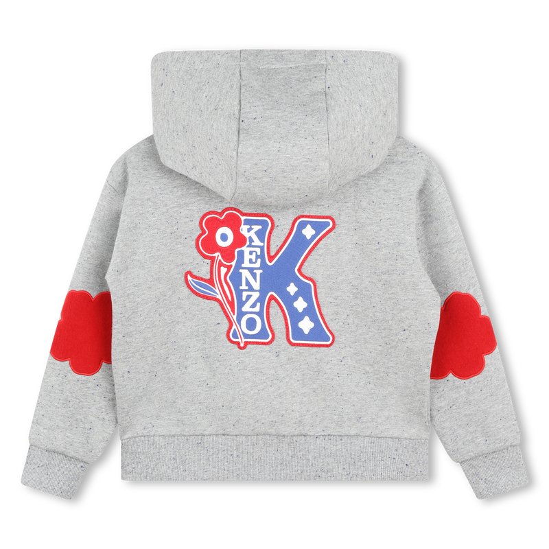 Fleece jogging cardigan KENZO KIDS 
                        GIRL