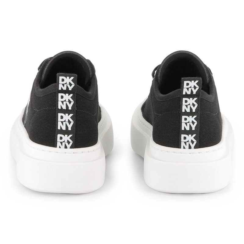 Lace-up canvas trainers DKNY 
                        GIRL