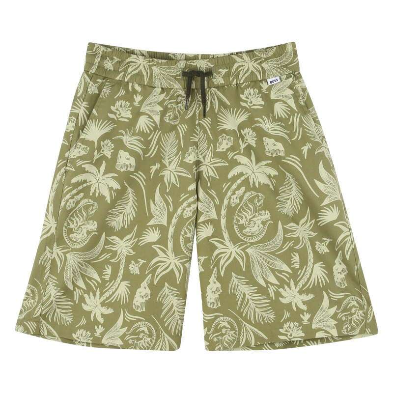 Printed cotton Bermuda shorts BOSS 
                        BOY