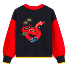 Knitted jumper with embroidery KENZO KIDS 
                    GIRL