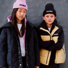 Long hooded parka HUGO 
                    GIRL