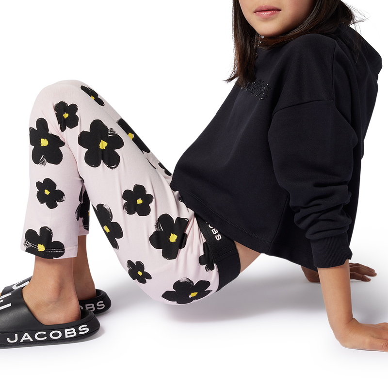 Cropped fleece sweatshirt MARC JACOBS 
                        GIRL