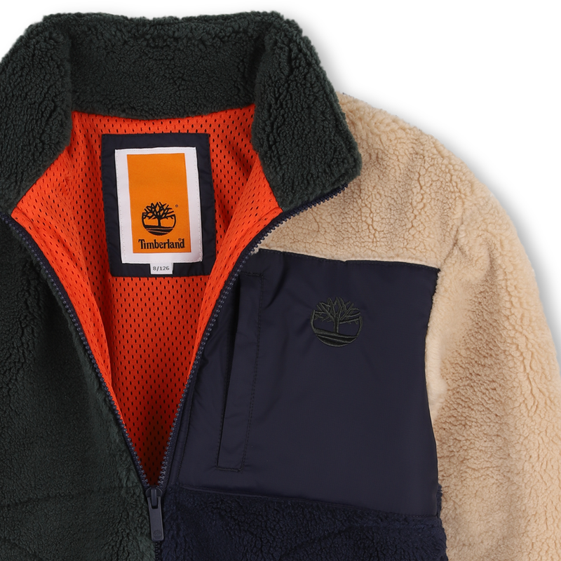 Fluffy fleece cardigan TIMBERLAND 
                        BOY