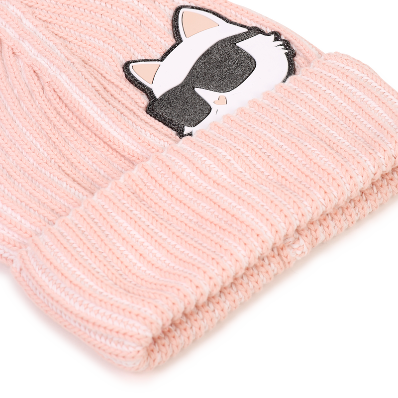 Knitted beanie KARL LAGERFELD KIDS 
                        GIRL