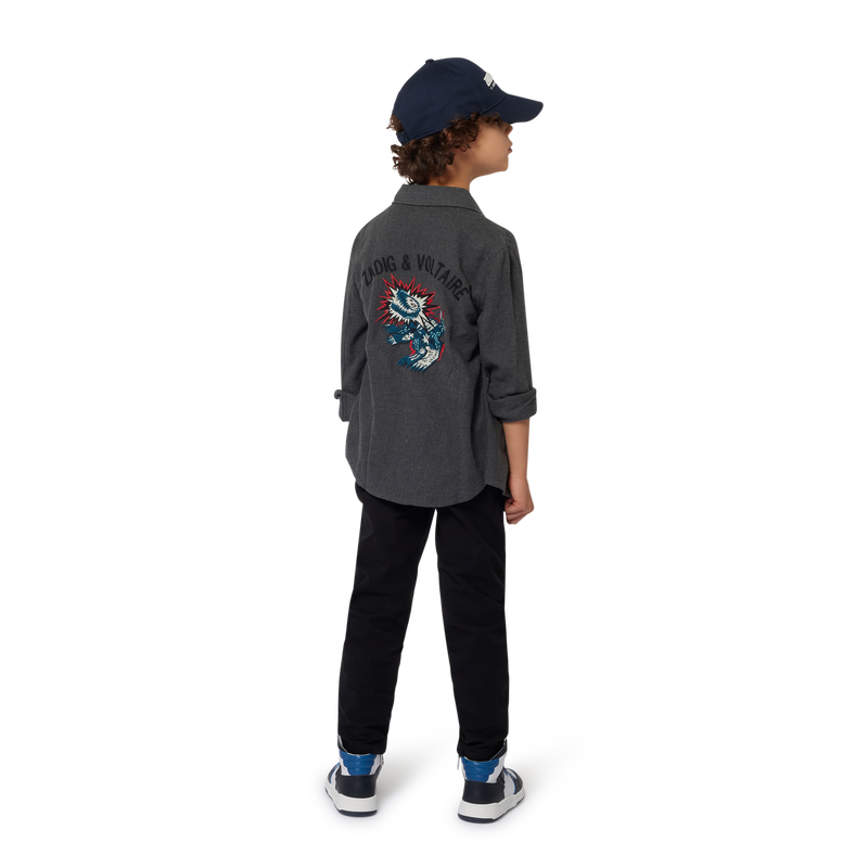 Long-sleeved embroidered shirt ZADIG & VOLTAIRE 
                        BOY