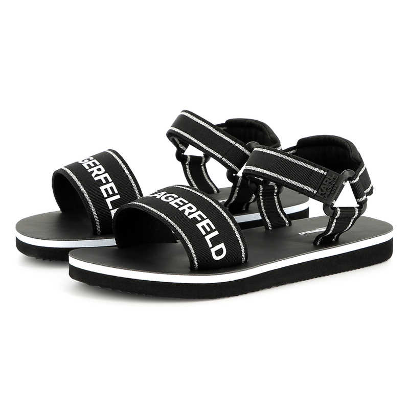 Light hook-and-loop sandals KARL LAGERFELD KIDS 
                        GIRL