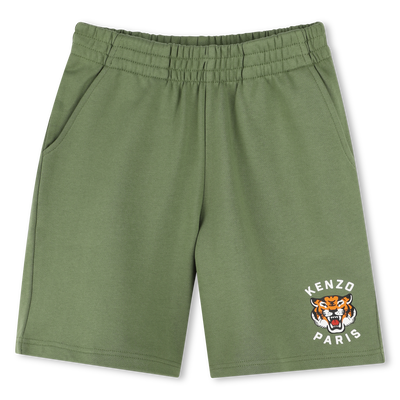 Fleece Bermuda jogging shorts KENZO KIDS BOY