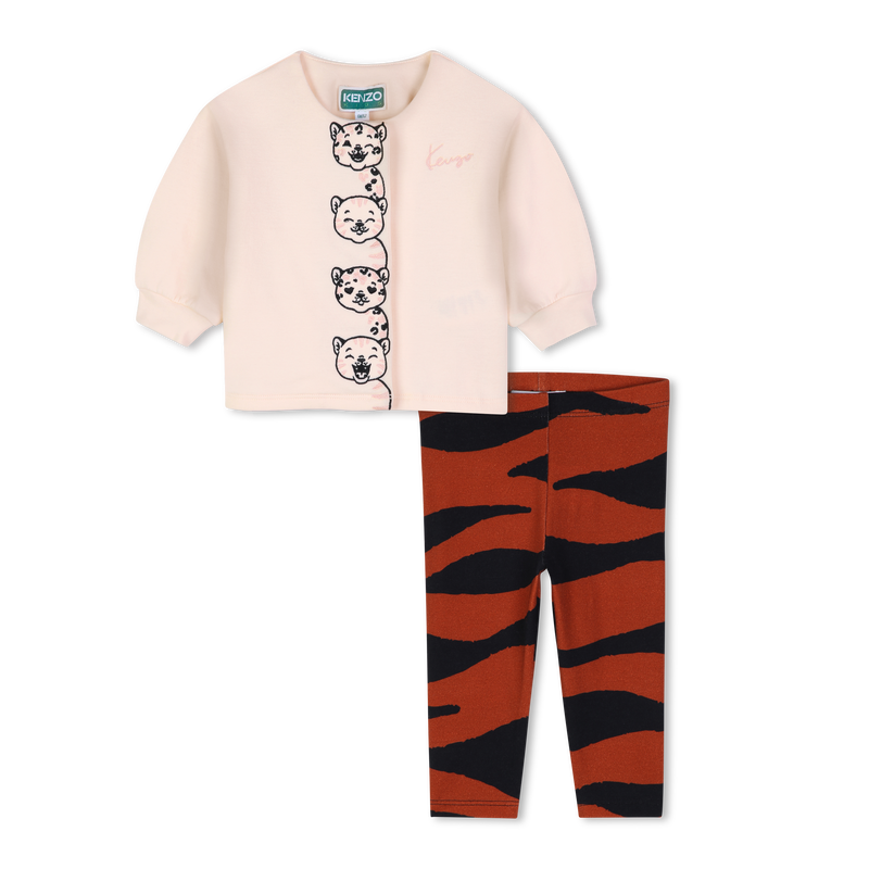 T-shirt and legging set KENZO KIDS 
                        GIRL