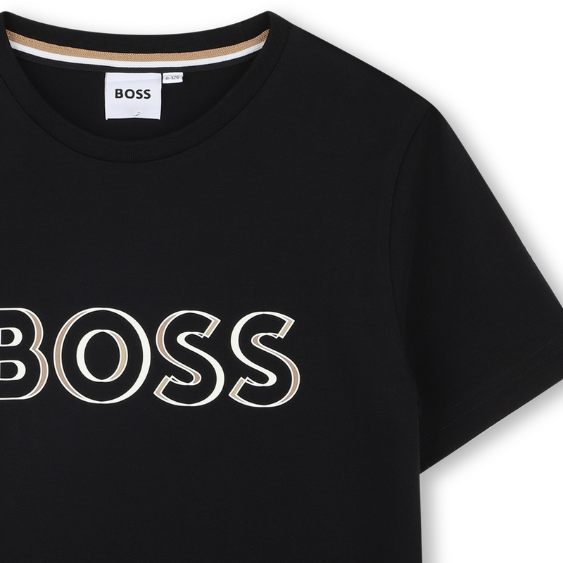 Short-sleeved cotton T-shirt BOSS 
                        BOY