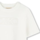 Embroidered cotton T-shirt MICHAEL KORS 
                    GIRL