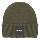 Knitted beanie, OLIVE NIGHT, hi-res