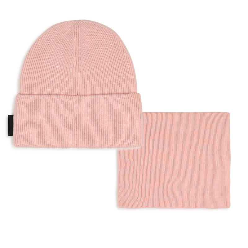 Hat and neck warmer set KARL LAGERFELD KIDS 
                        GIRL