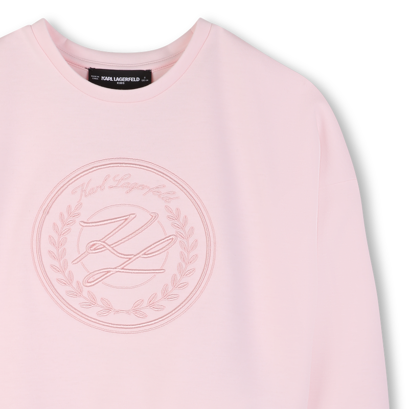 PRINTED MAXI SWEATSHIRT KARL LAGERFELD KIDS 
                        GIRL