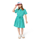 Gingham print dress KIDS AROUND 
                    GIRL