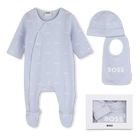 Pajama set + bib + beanie BOSS 
                    BOY