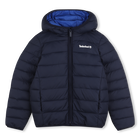 Down jacket with logo, NAVY, hi-res