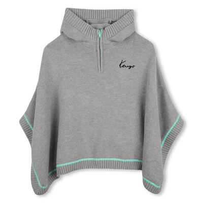 Hooded cape KENZO KIDS GIRL
