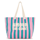 Cotton tote bag, WASHED PINK, hi-res
