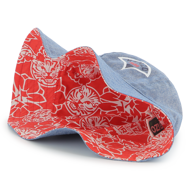 Reversible cotton bucket hat KENZO KIDS 
                        UNISEX