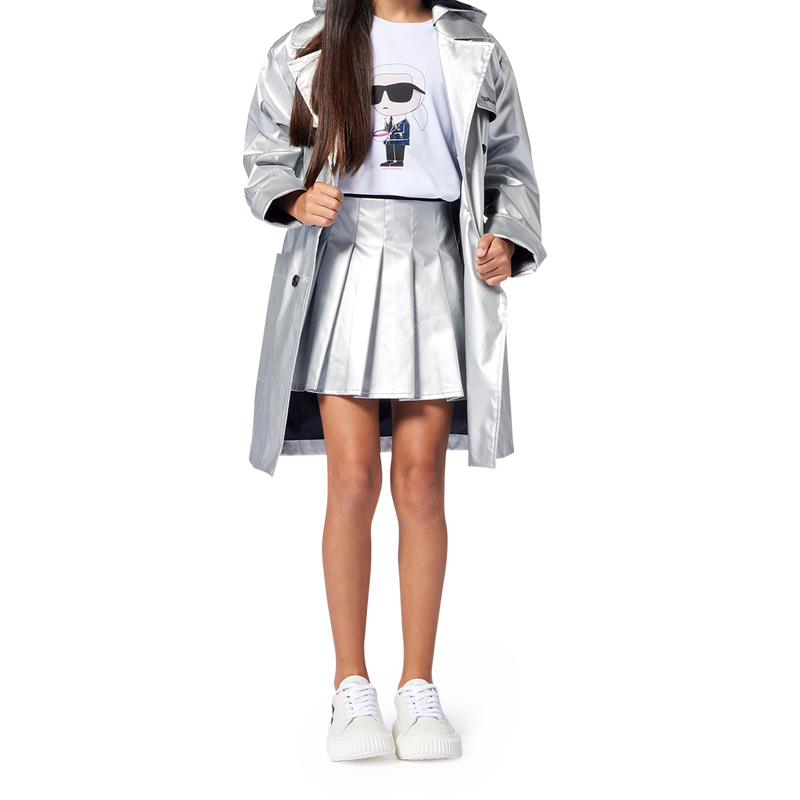 Adjustable cap with badge KARL LAGERFELD KIDS 
                        GIRL