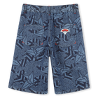 Printed denim Bermuda shorts KENZO KIDS 
                    BOY