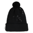 Knitted hat with pompom KARL LAGERFELD KIDS 
                    GIRL