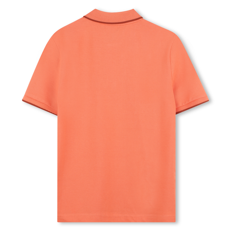 Plain cotton piqu&eacute; polo shirt BOSS 
                        BOY