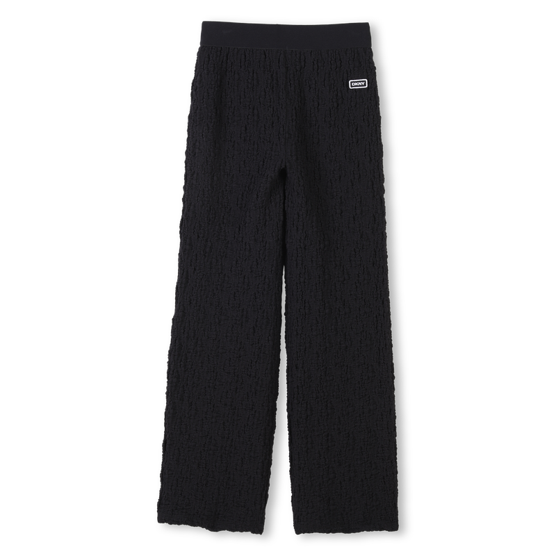 Wide embossed-look trousers DKNY 
                        GIRL
