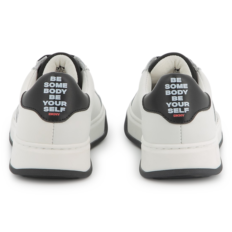 Leather lace-up trainers DKNY 
                        UNISEX